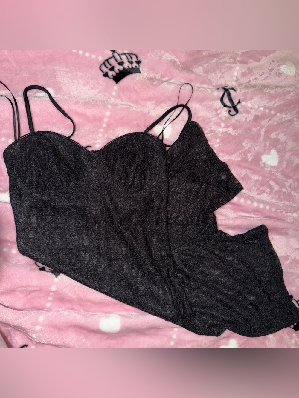 Black Laced Romper